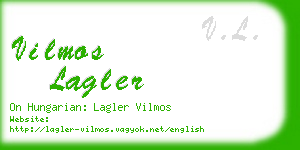 vilmos lagler business card